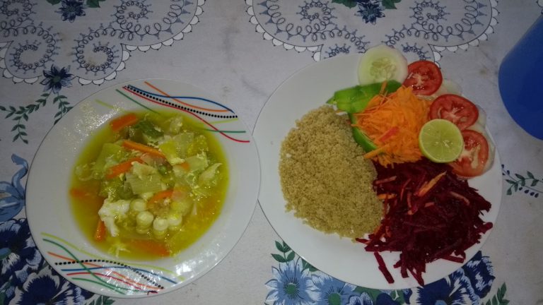 Example of Ayahuasca Diet Meal